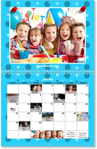 birthday photo calendars