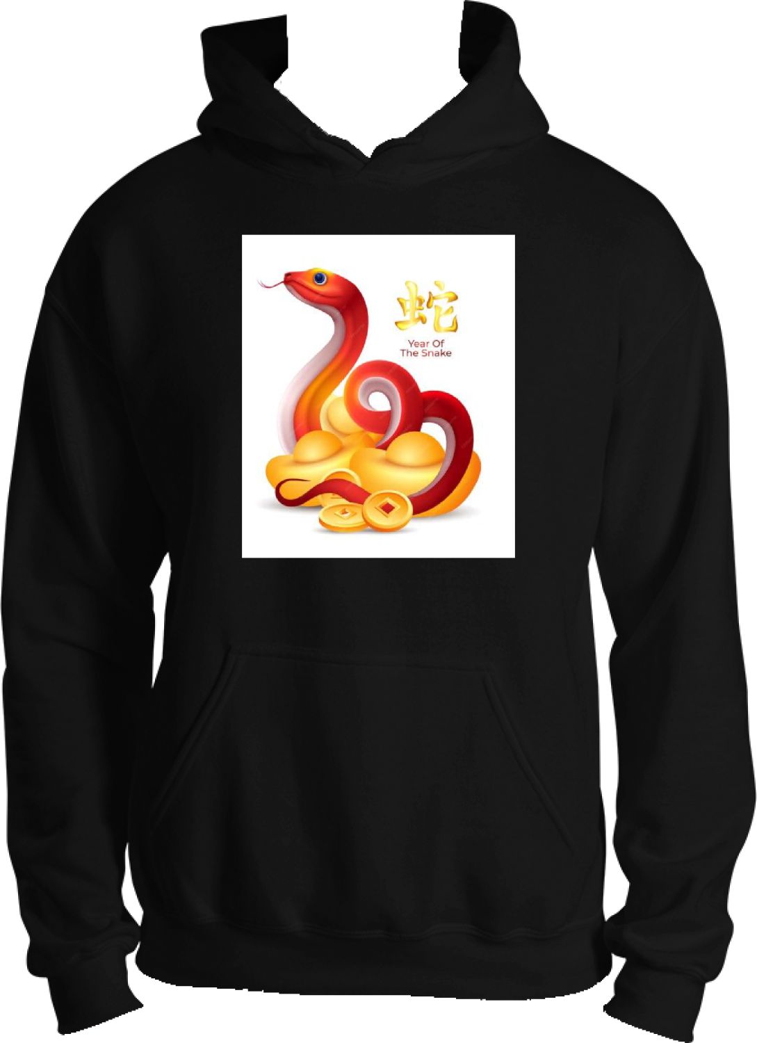 YEAR OF THE SNAKE 2025 HOODIE BLACK