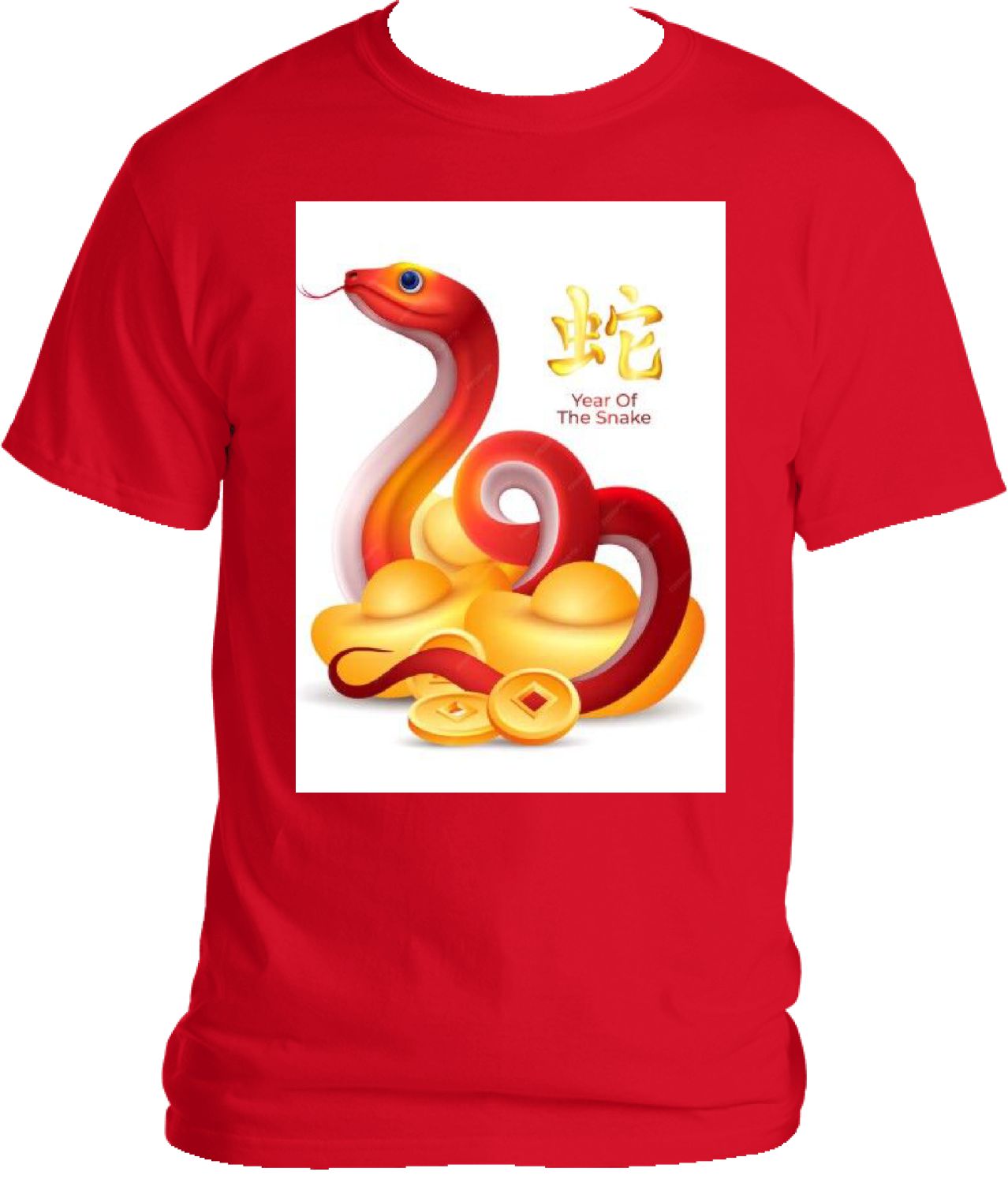 YEAR OF THE SNAKE 2025 TEE IN RED