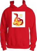 YEAR OF THE SNAKE 2025 HOODIE IN RED