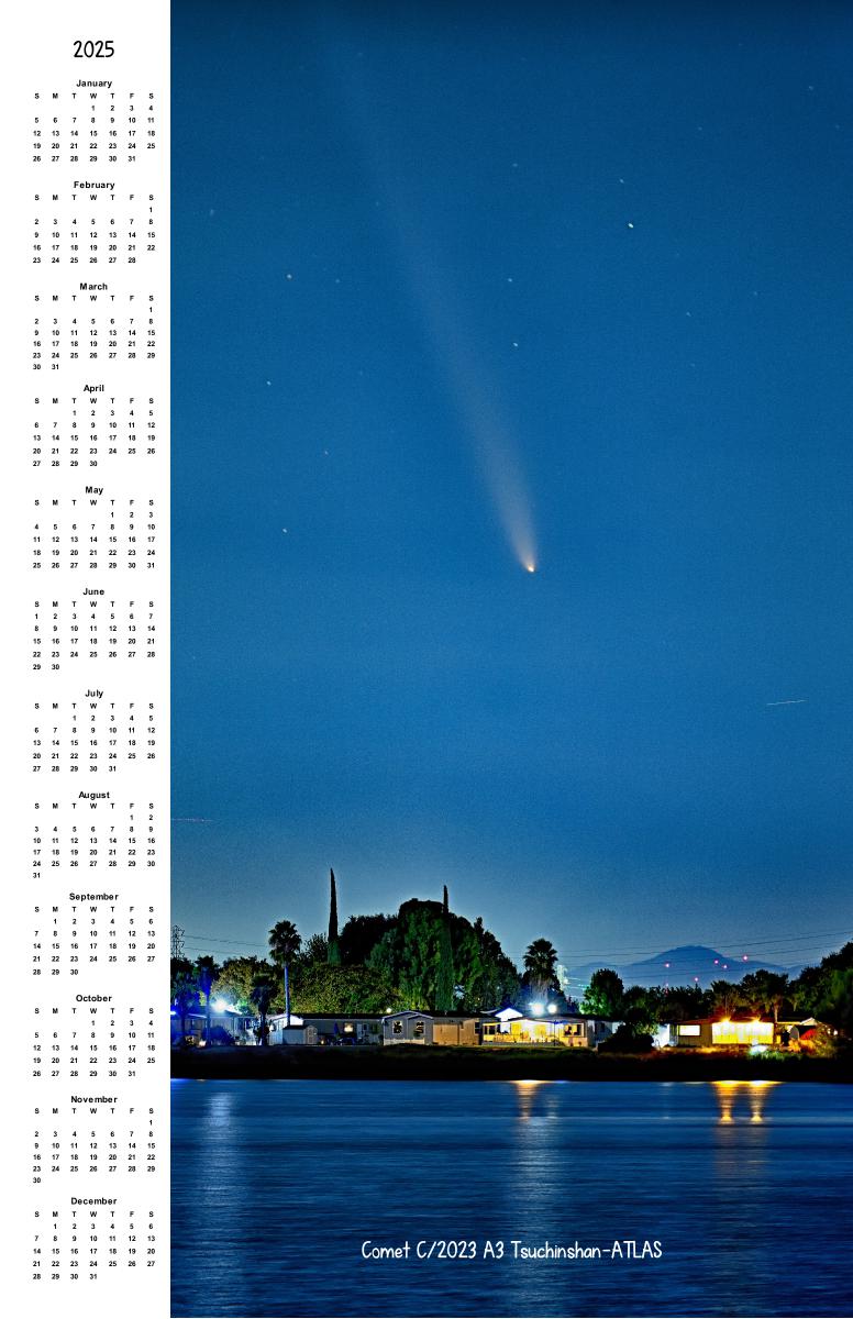 Comet C2023 A3 - Tsuchinshan-ATLAS Calendar 2025