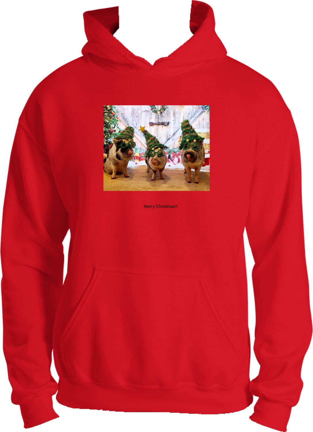 Polly the Performing Princess Pig Christmas hoodie