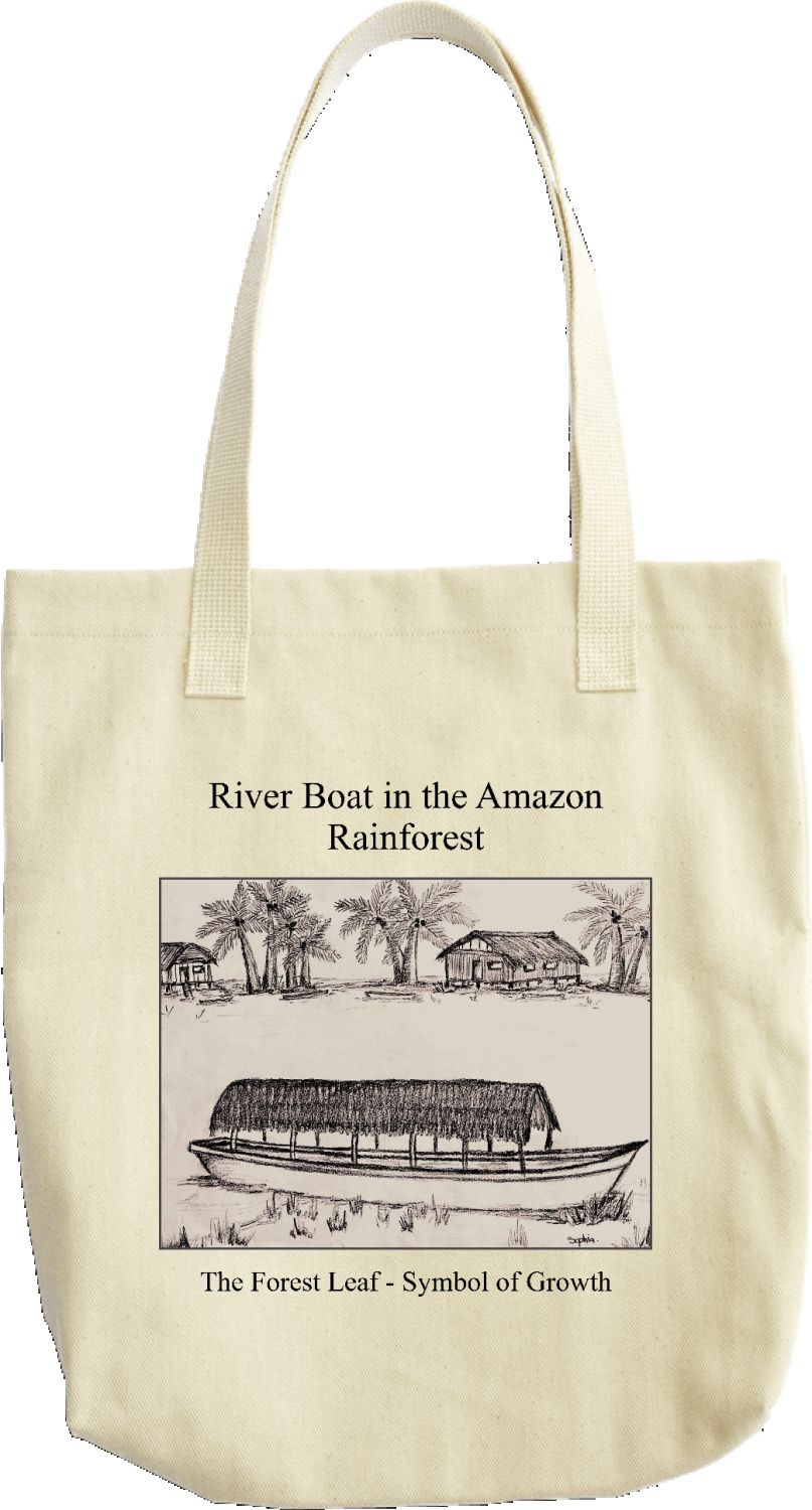 River Boat in the Amazon Rainforest