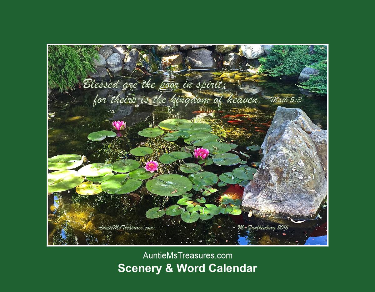 SCENERY & WORD CALENDAR Create Photo Calendars