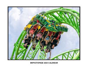 2025 Roller Coaster Calendar by BKPHOTOPAGE