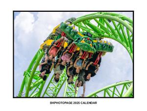 2025 Roller Coaster Calendar by BKPHOTOPAGE