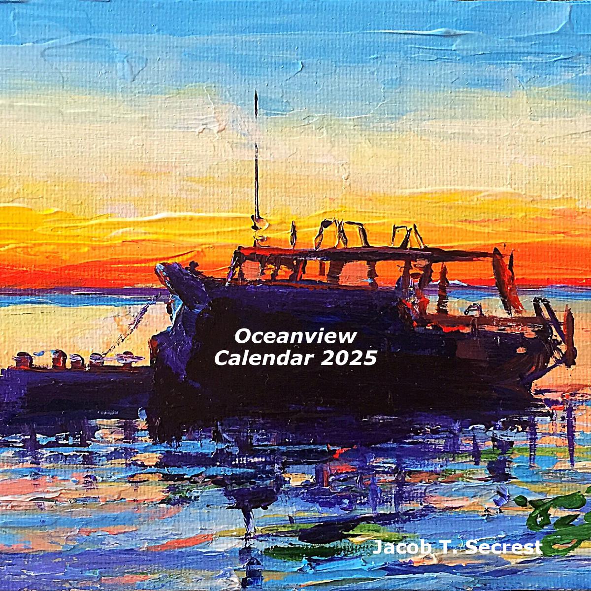 Oceanview Calendar 2025 - 12x12