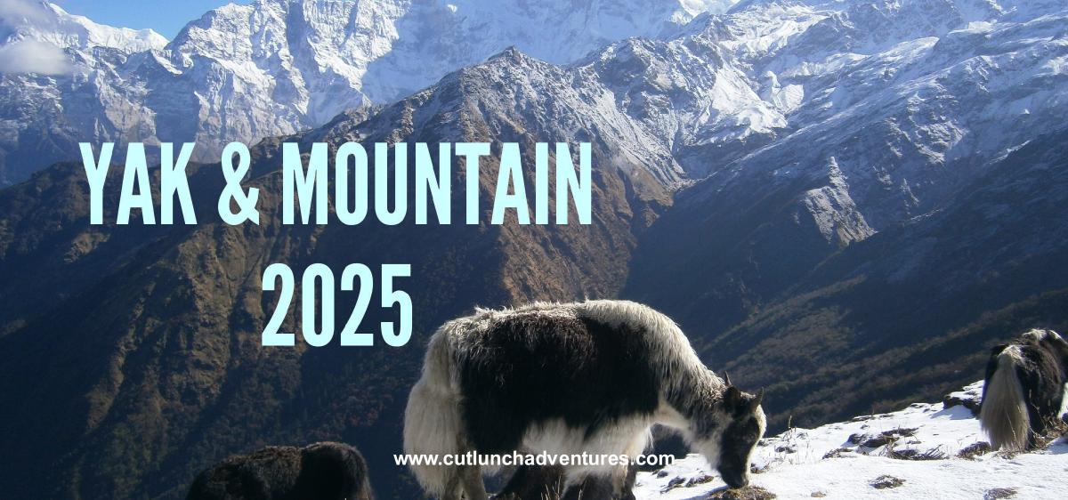 2025 Yak and Mountain Desk Calendar