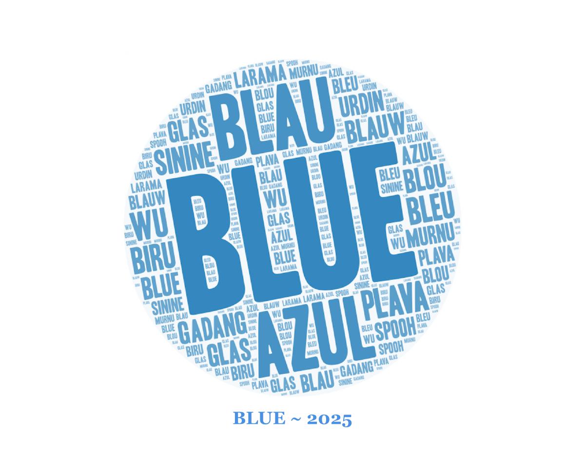 BLUE CALENDAR 2025