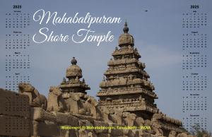 Elegant Shore Temple Poster Calender 2025