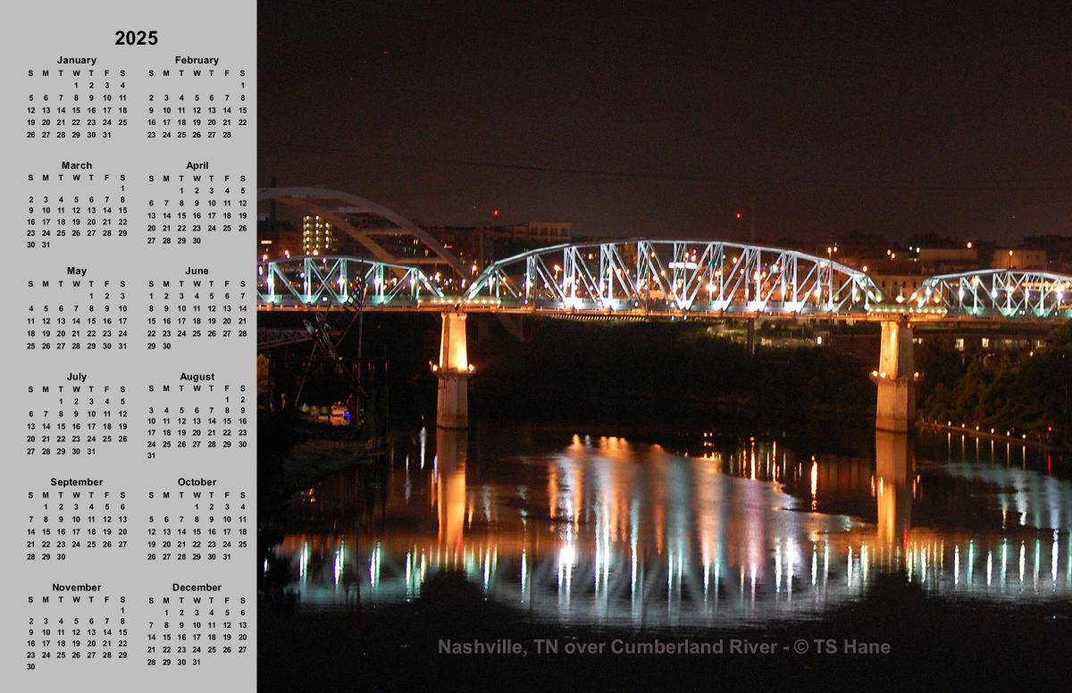 2025 Nashville TN Reflections over the Cumberland