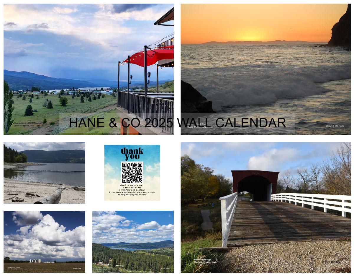 2025 Wall Calendar 12-Mo Scenic by TSHane