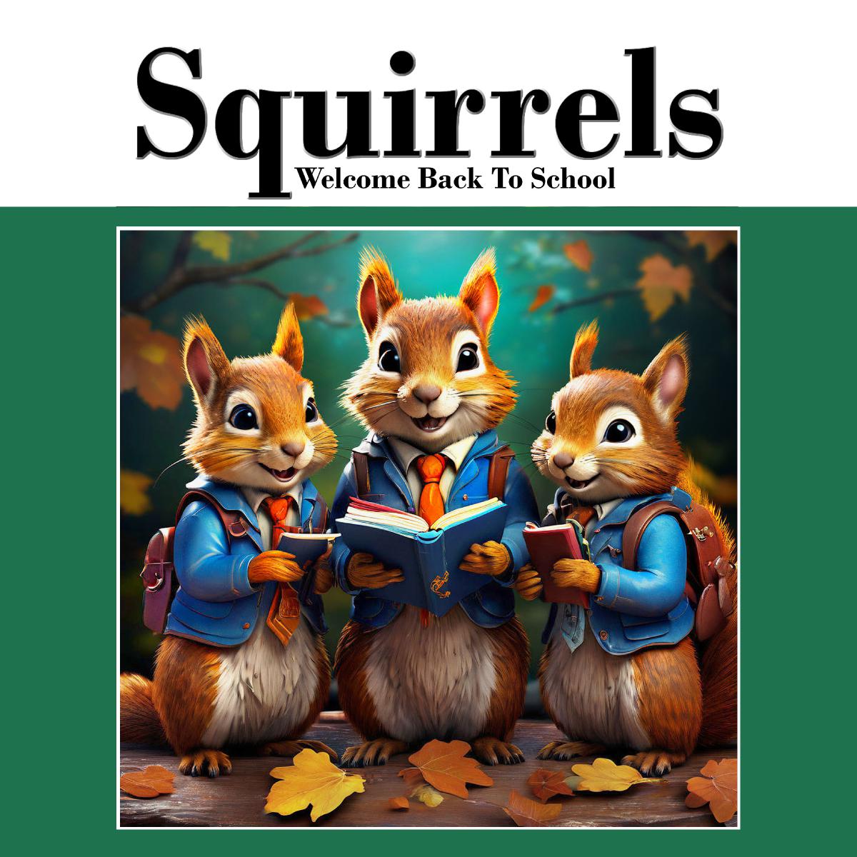 2025 Squirrels SQ Wall Calendar
