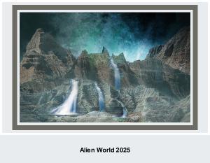 Alien world 2025 calendar