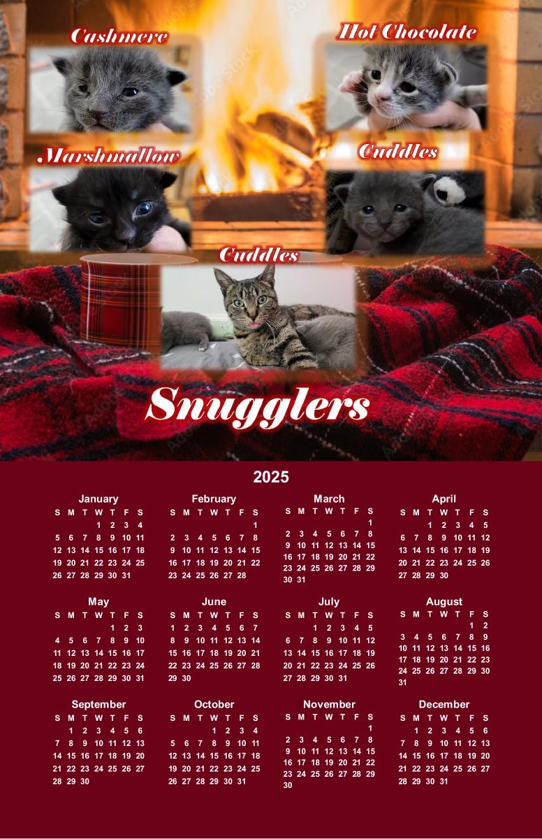 Snugglers Poster Calendar