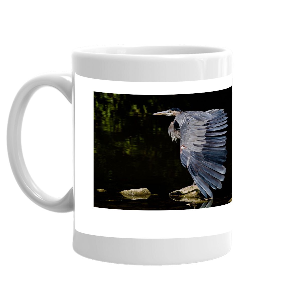 GREAT BLUE HERON 3 PHOTO MUG