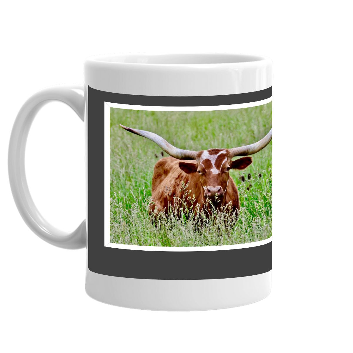 TEXAS LONGHORN CATTLE MUG