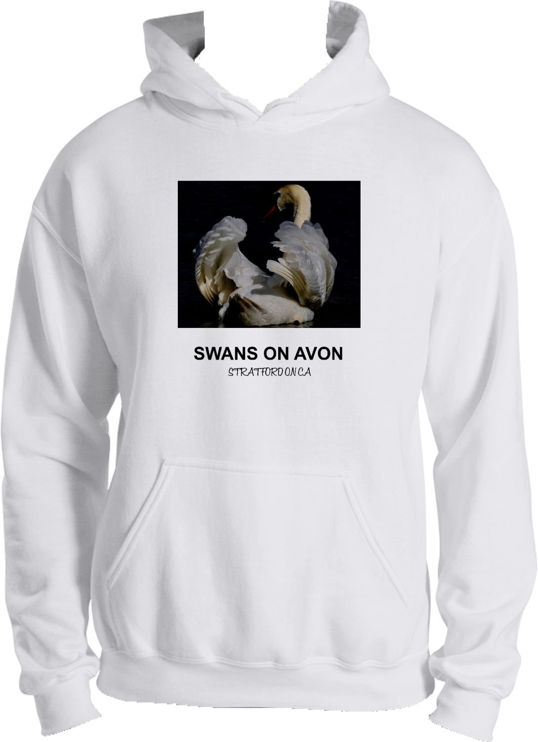 SWANS ON AVON, HOODIE WHITE