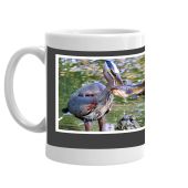 GREAT BLUE HERON FISHING MUG 1 A