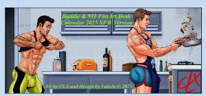 Buddie 911 FanArt Desk Calendar 2025 SFW