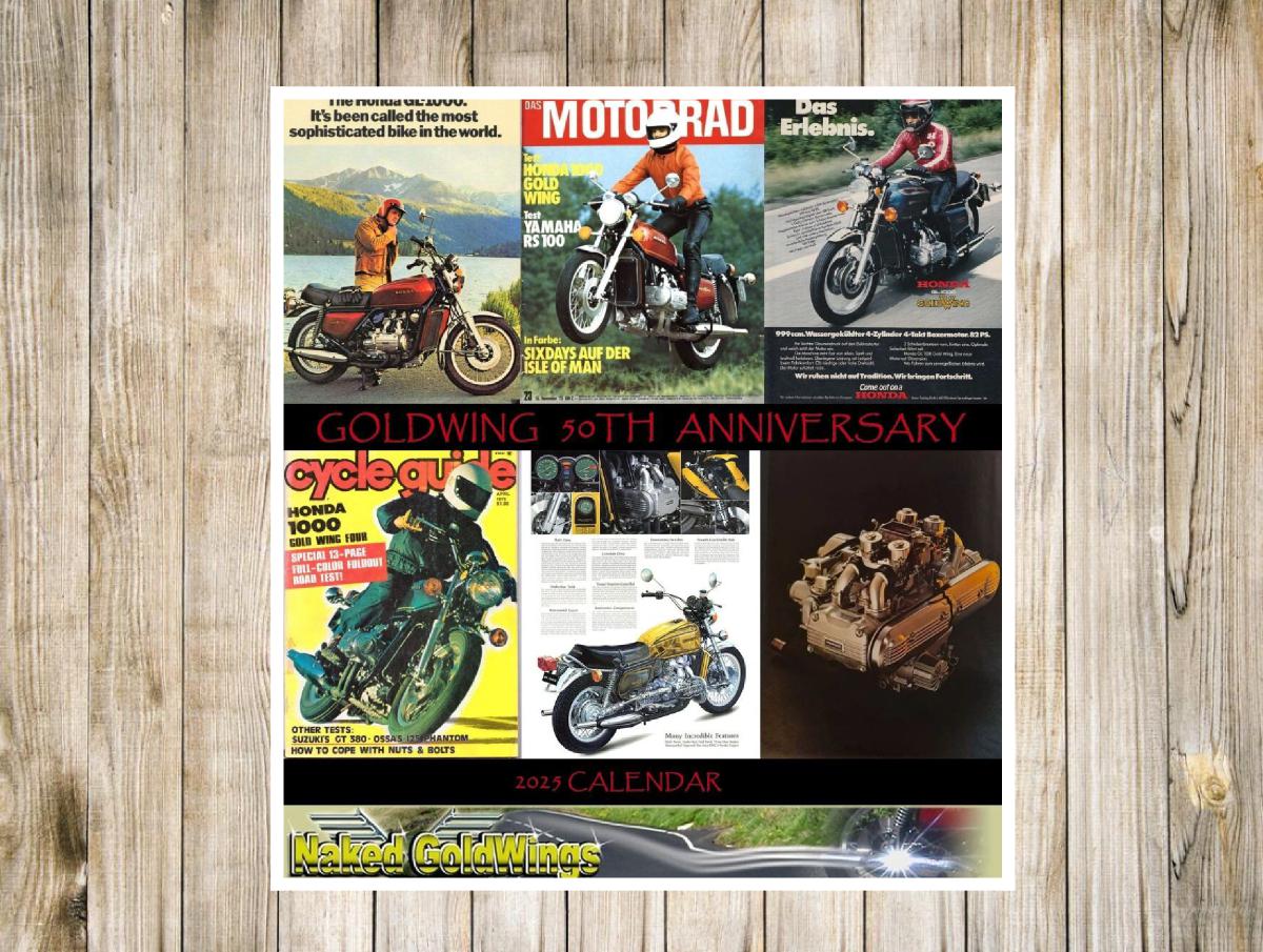 2025 NGWCLUB GOLDWING CALENDAR 50 YEARS