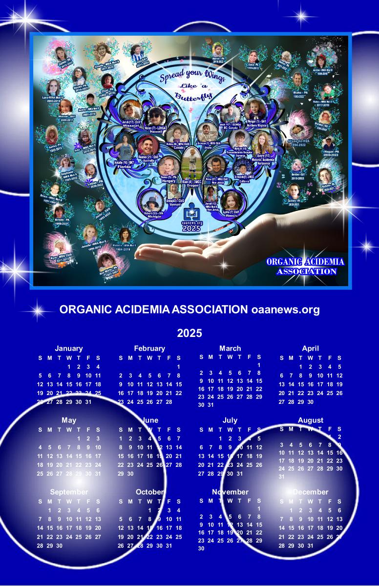 2025 OAA Calendar Cover