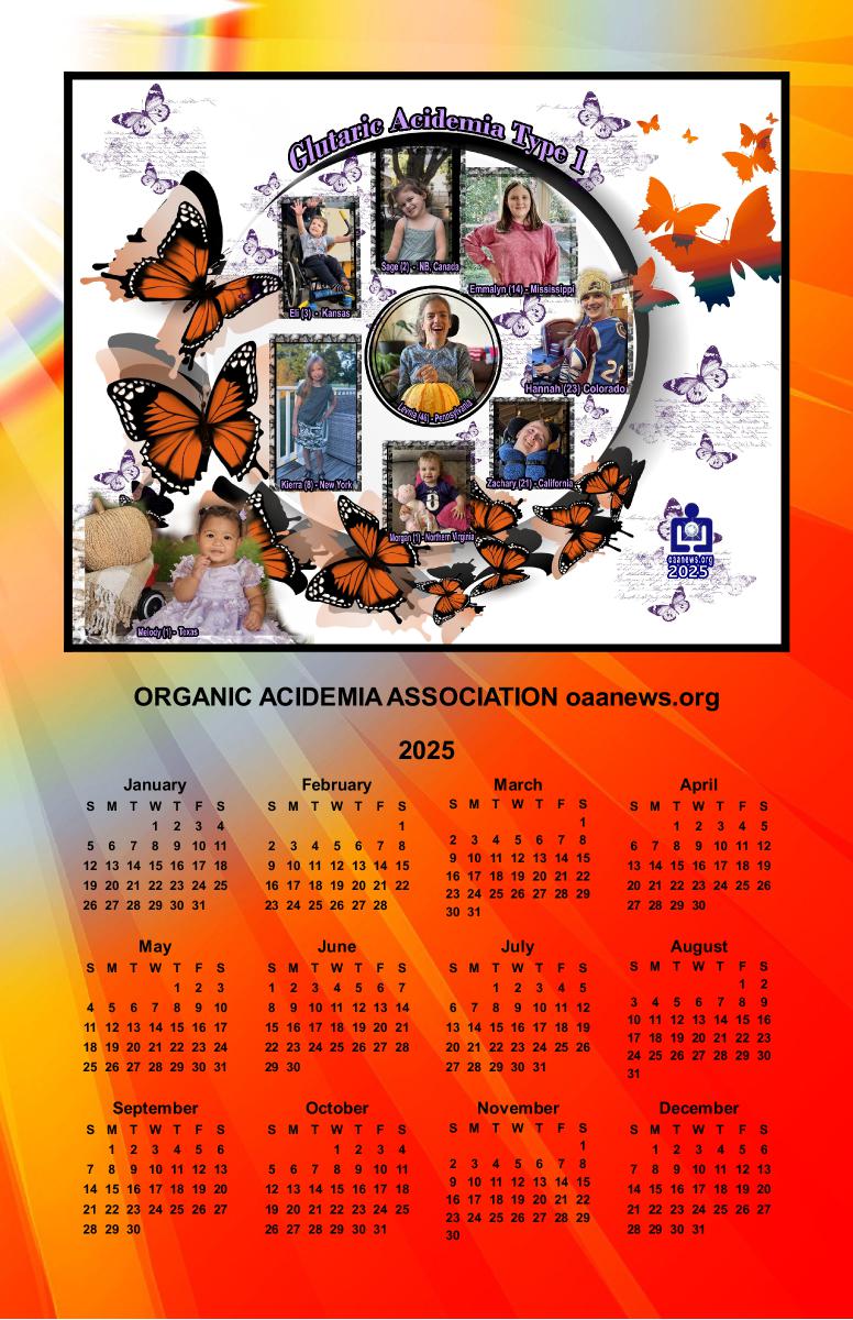 2025 OAA GA 1 Calendar Poster