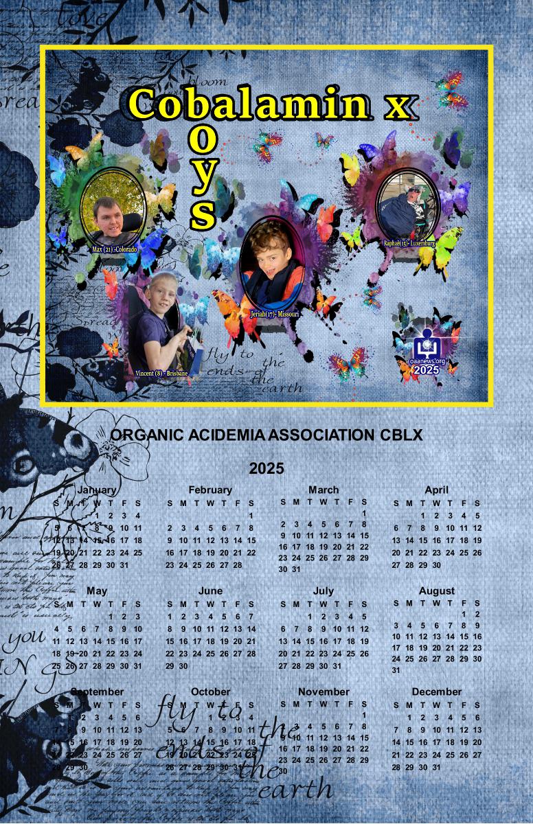 2025 Cobalamin X Calendar Poster