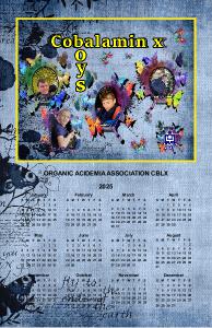 2025 Cobalamin X Calendar Poster