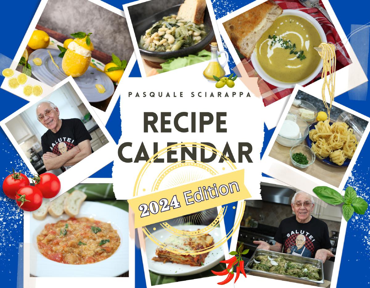 Pasquale Sciarappa 2024 EDITION Recipe Calendar