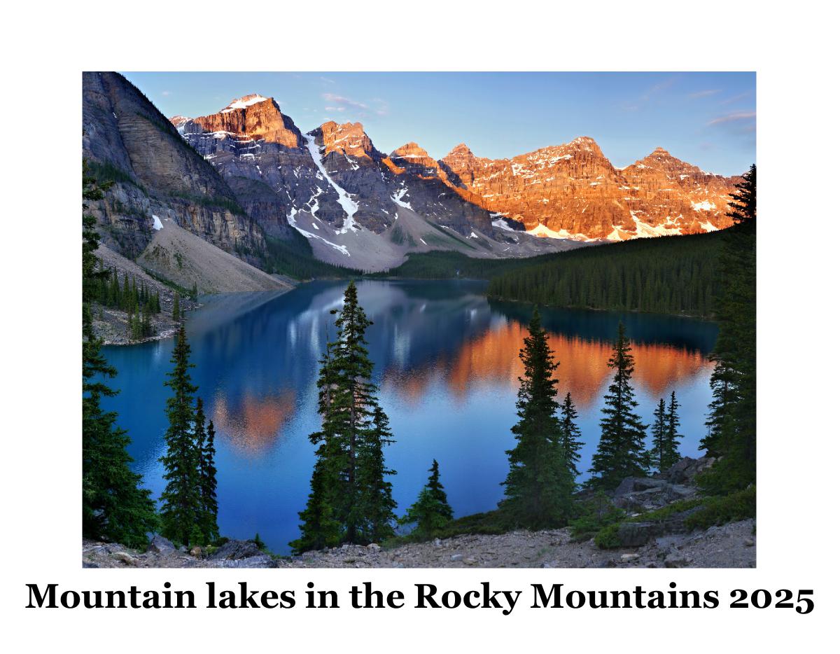 Mountain lakes in the Rocky Mountains 2025