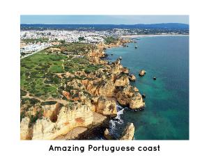 Portuguese coast from above