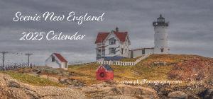 Scenic New England 2025 Desk Calendar