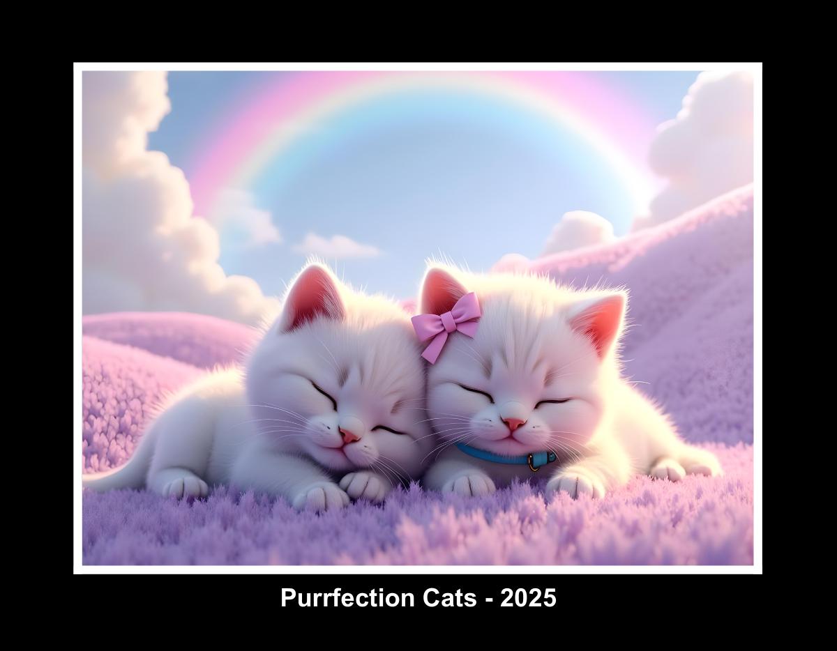 PurrfectionArtist calendar - Sleeping cats