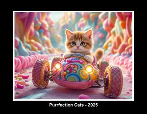 PurrfectionArtist calendar - Cats candy racers