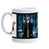 Raven Pinkii Black Mug