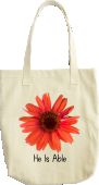 He Is Able Coneflower Tote