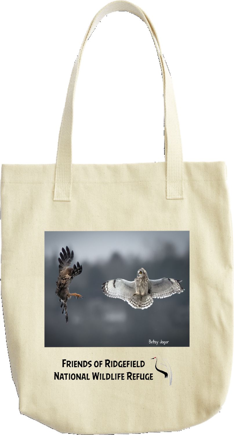 Harrier and Owl 2024 tote bag