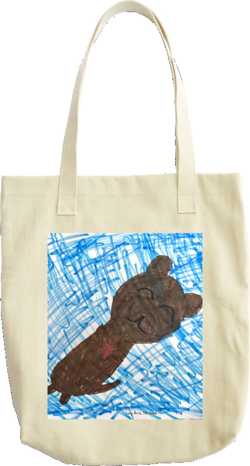 2021 SB Youth Art Contest River Otter tote bag