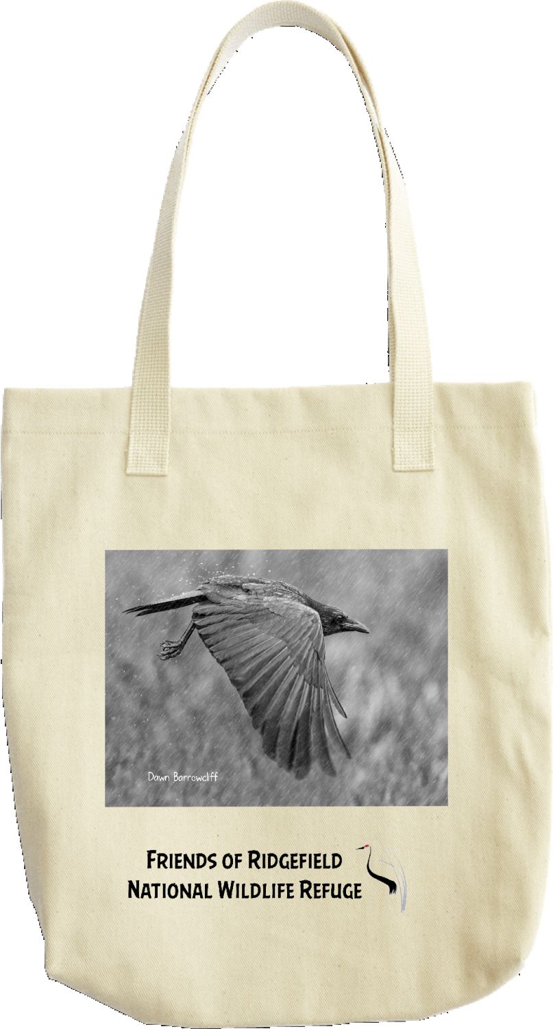 Crow in the Rain 2024 tote bag