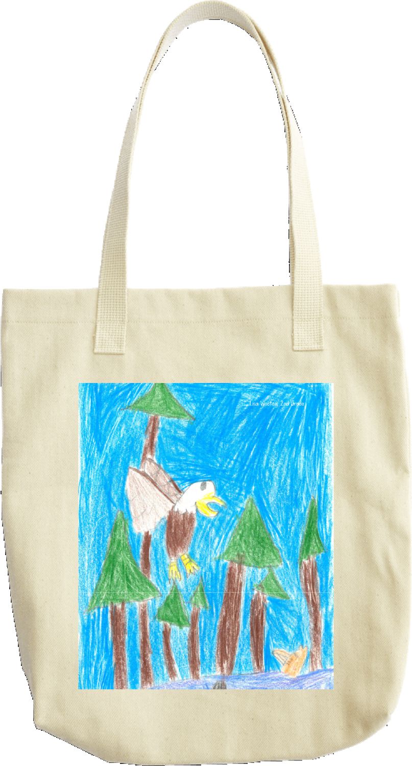 2021 SB Youth Art Contest Bald Eagle tote bag