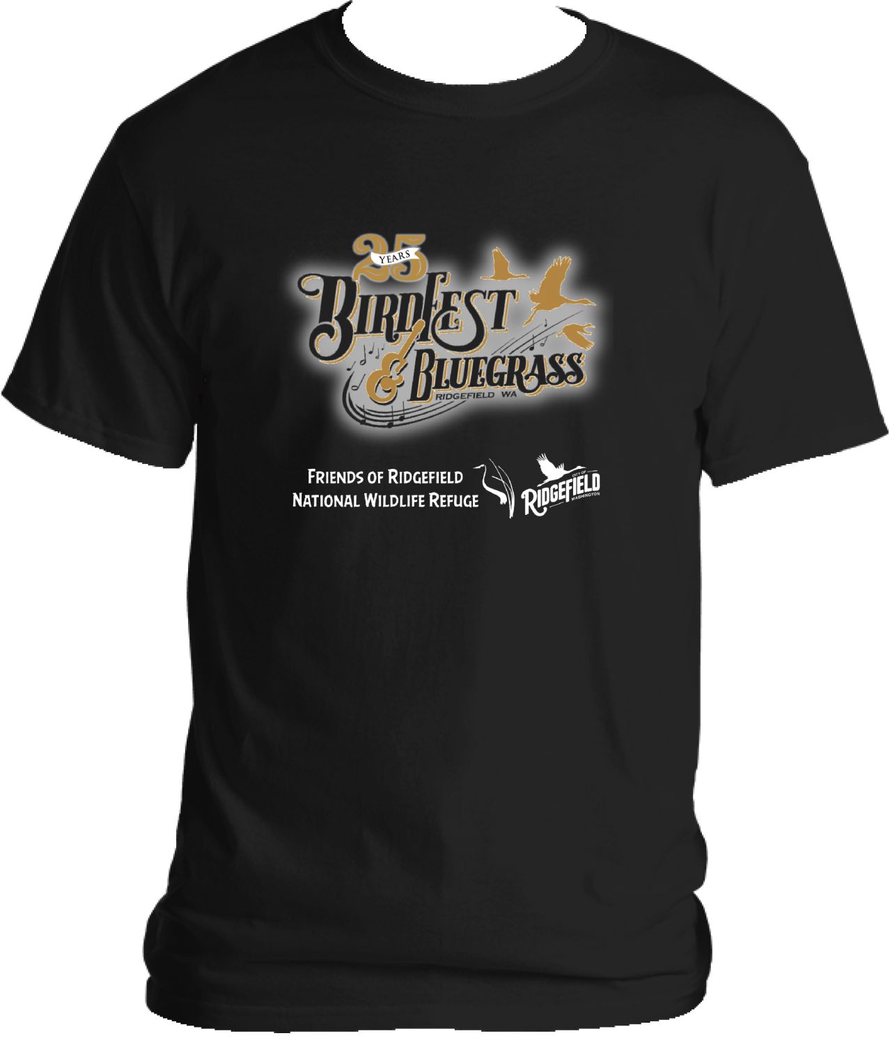 2024 BirdFest & Bluegrass logo tshirt