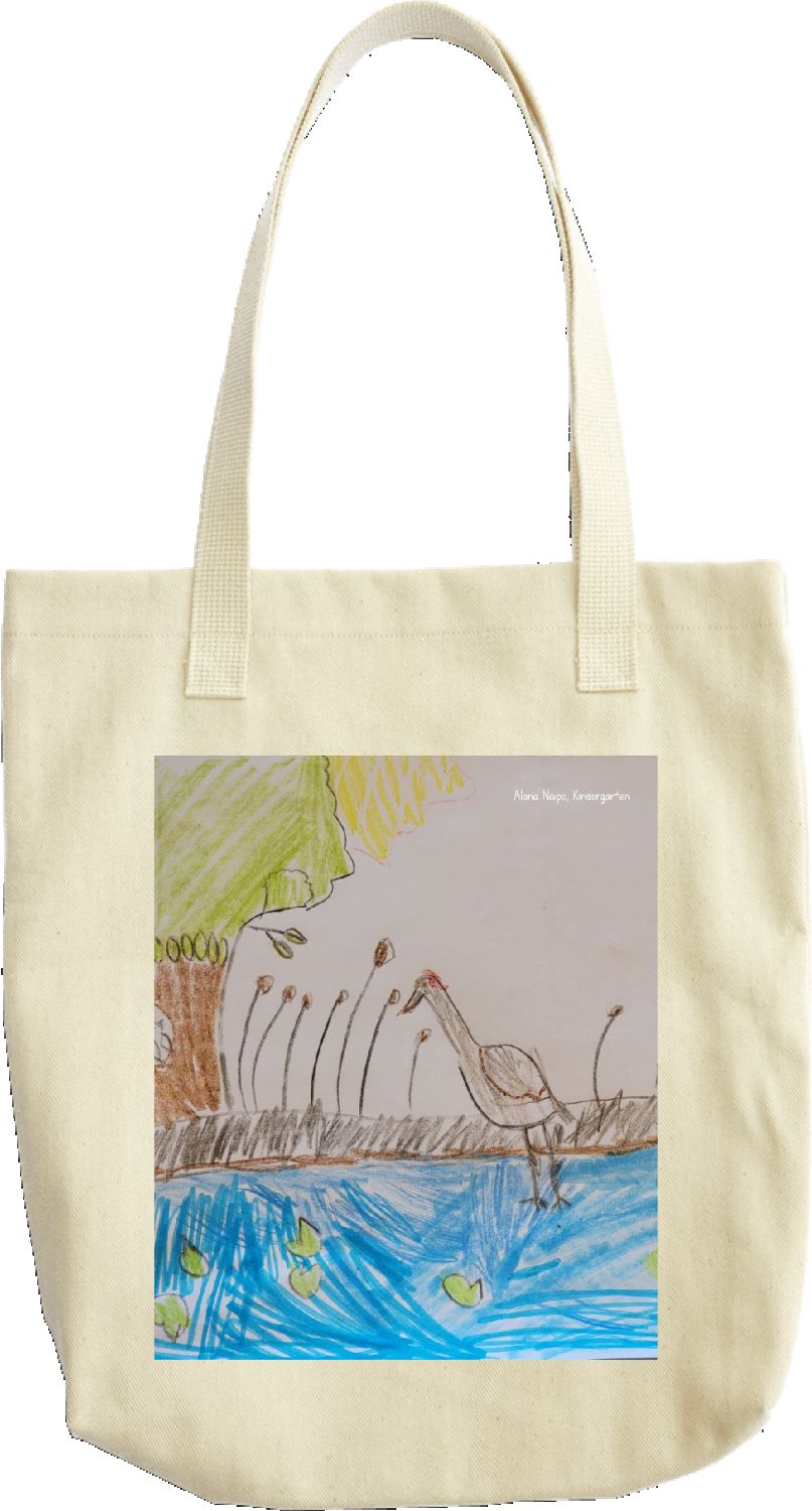 2021 SB Youth Art Contest Sandhill Crane tote bag