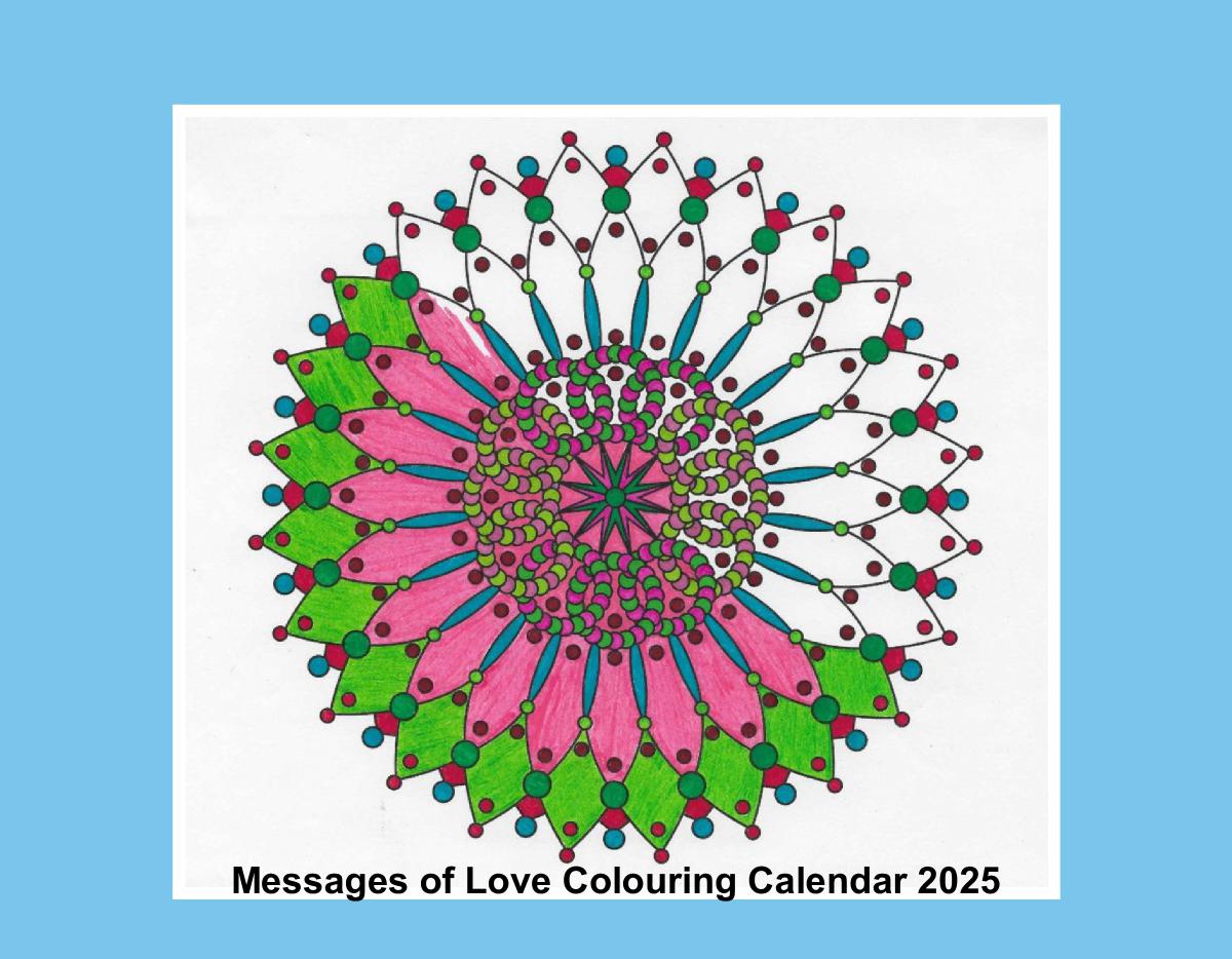 Messages of Love Colouring Calendar 2025