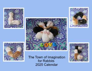 The Town of Imagination for Rabbits 2025 Calendar