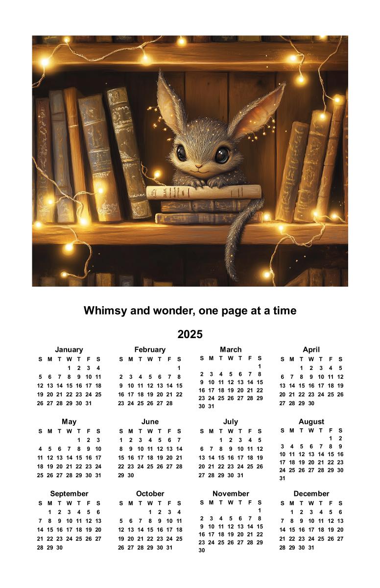 Magical Tales: The Enchanted Bookshelf Calendar