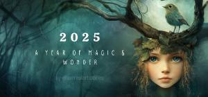 2025: A Year of Magic & Wonder Desk Calendar ✨