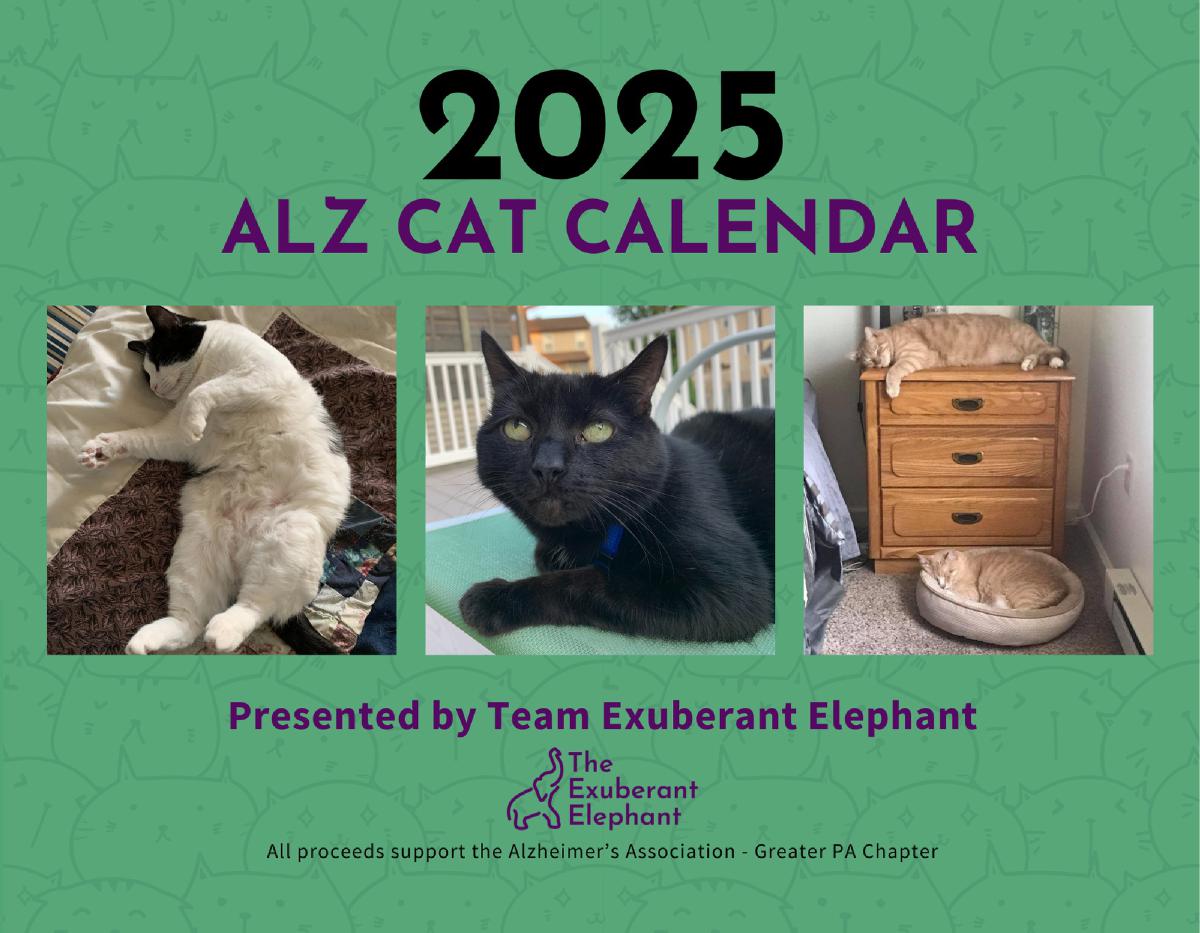 2025 ALZ Cat Calendar