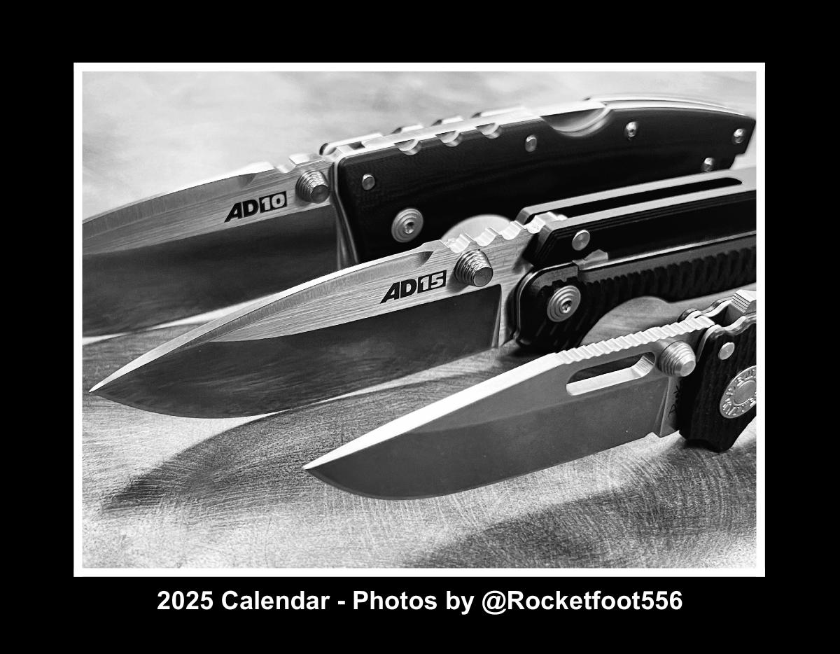 Rocketfoot556's 2025 Knife Photo Calendar