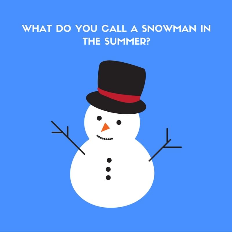 What Do You Call A Snowman In The Summer